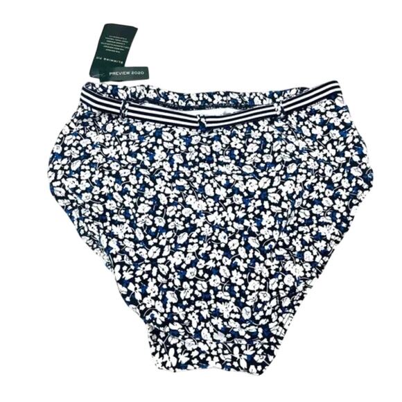 Ralph Lauren High-Waist Belted Bikini Bottom Navy size 4 NWT org. $70 - Picture 3 of 6
